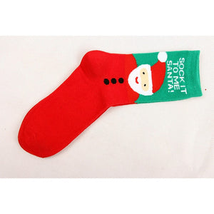 Santa Claus Snowman Socks