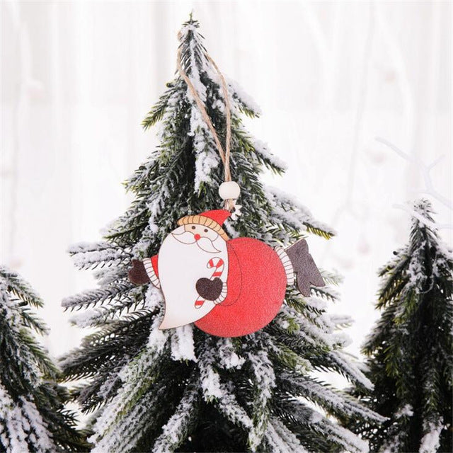 Christmas Tree Angel Wooden Hanging