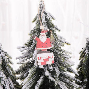 Christmas Tree Angel Wooden Hanging