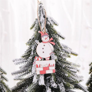 Christmas Tree Angel Wooden Hanging