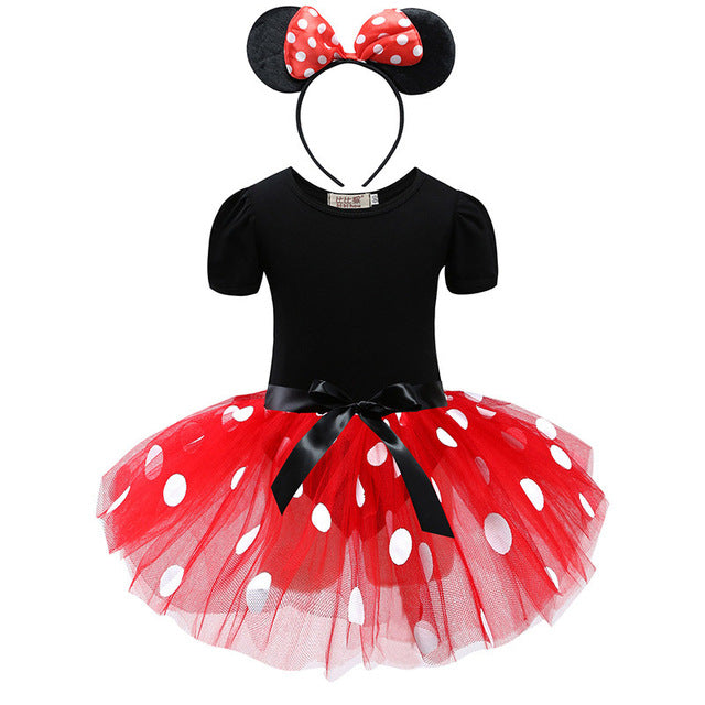 Baby Girls Minnie Mickey Christmas Costume